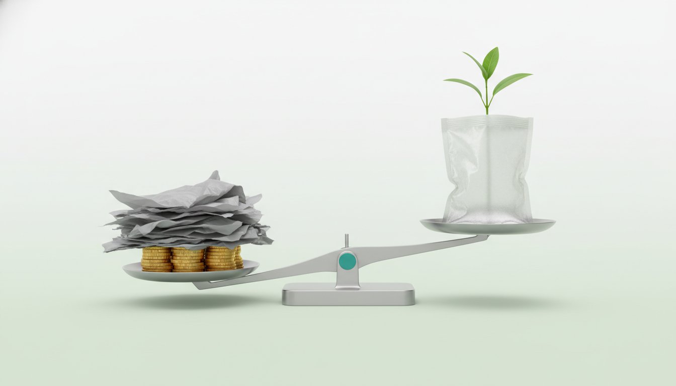 Cost of Compostable Bags vs Plastic for Business: The 2026 ROI Analysis