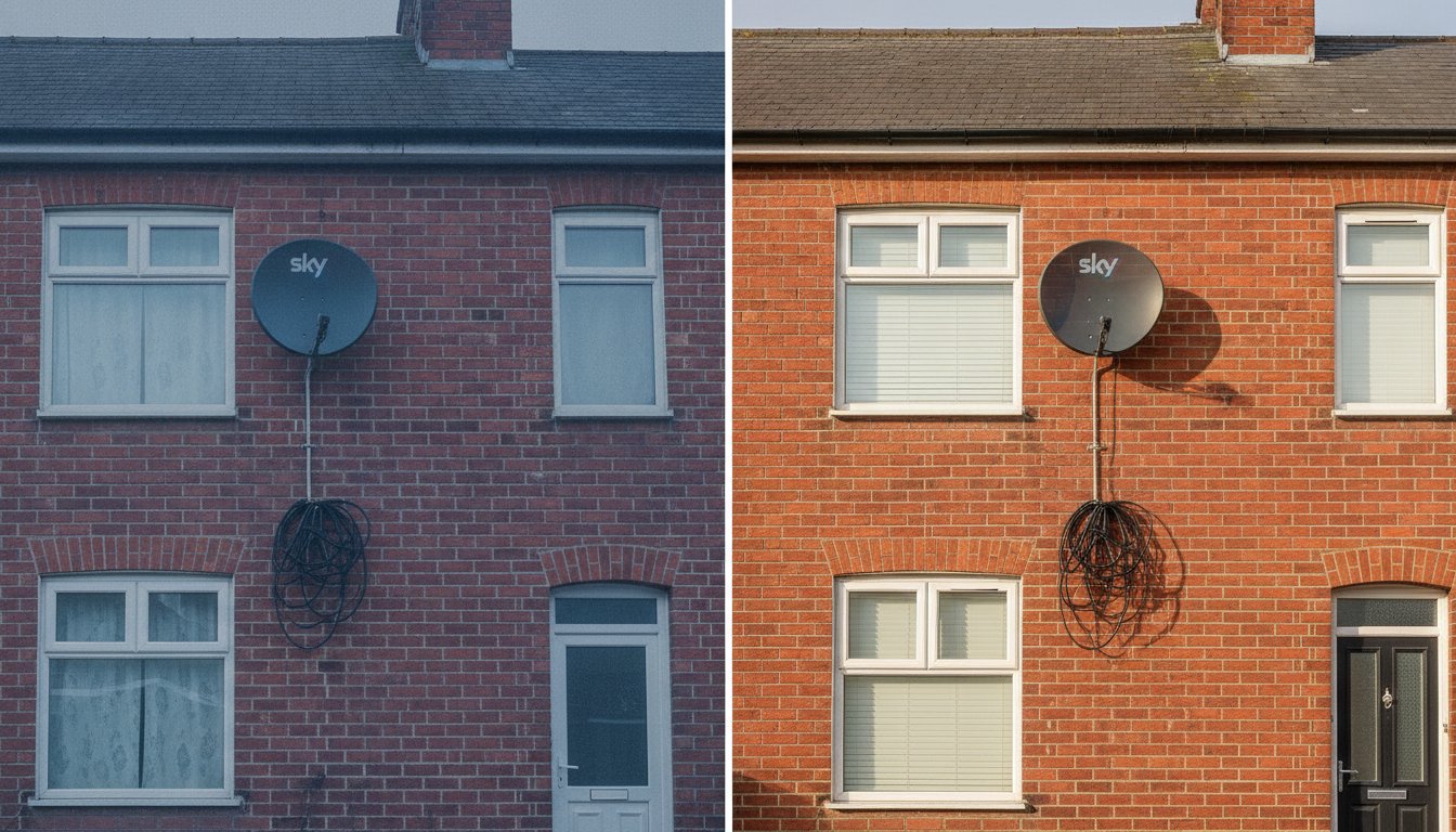 The Visual Cost: Impact of Old Dishes on Property Photos and Curb Appeal