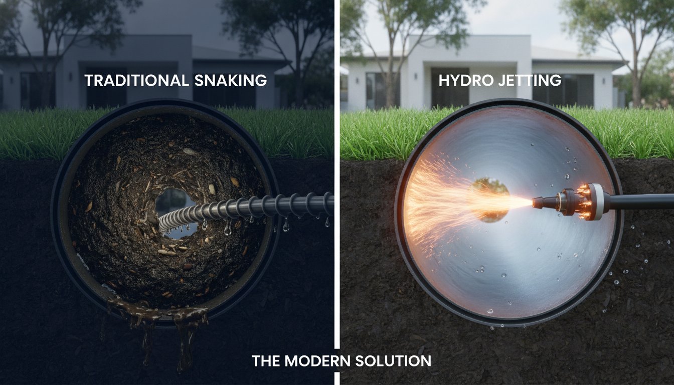 Hydro Jetting vs. Snaking: Which Drain Cleaning Method Is Best for Your Home?