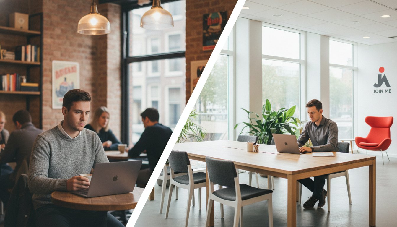 Werken in een koffiebar vs coworking: wat is de beste keuze voor jouw productiviteit?