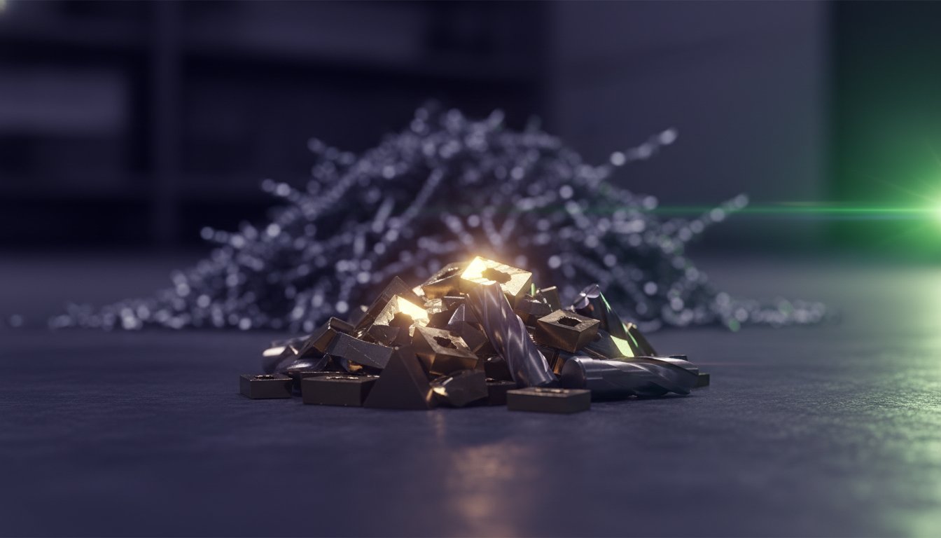 Carbide Scrap vs. Steel Scrap Price: Why Your Machine Shop Waste is a Goldmine