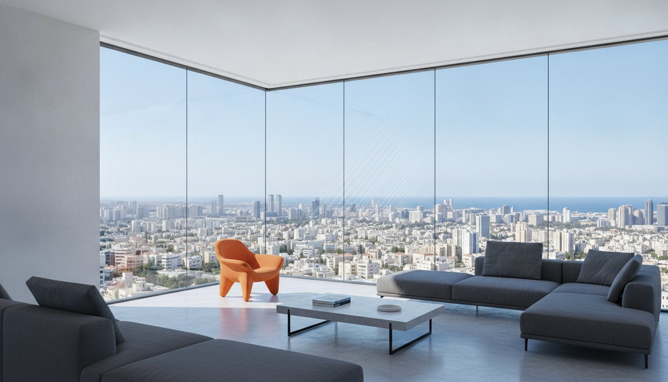 מיגון וסינון קרינה לחלונות פנטהאוז: המדריך המלא לשנת 2026