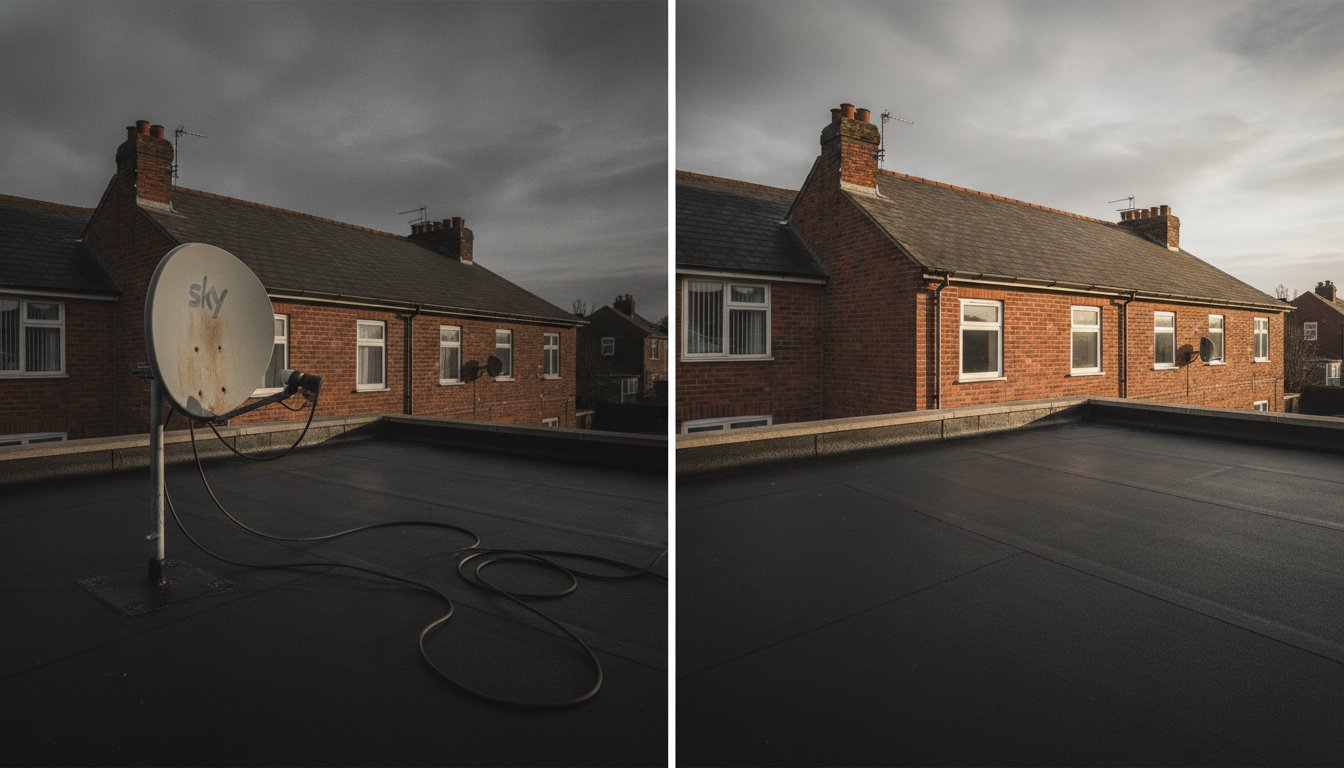 Removing a Satellite Dish from a Flat Roof: The UK Homeowner’s Guide (2026)