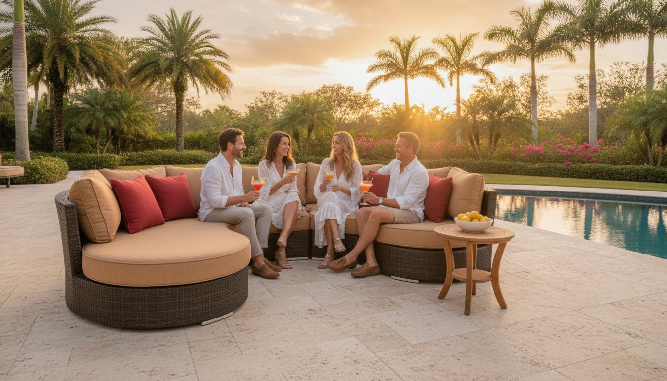 Outdoor Sectional Buying Guide: Creating Your Naples Lanai Retreat