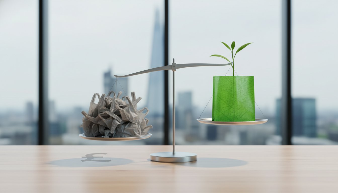 Cost Analysis of Compostable vs Plastic Bags for Business: The 2026 UK Perspective