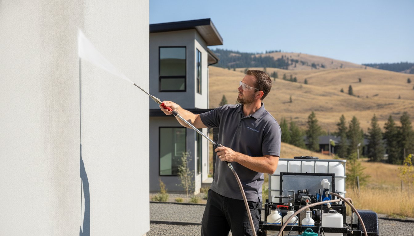 Will Pressure Washing Damage My Stucco? What Kamloops Homeowners Need to Know