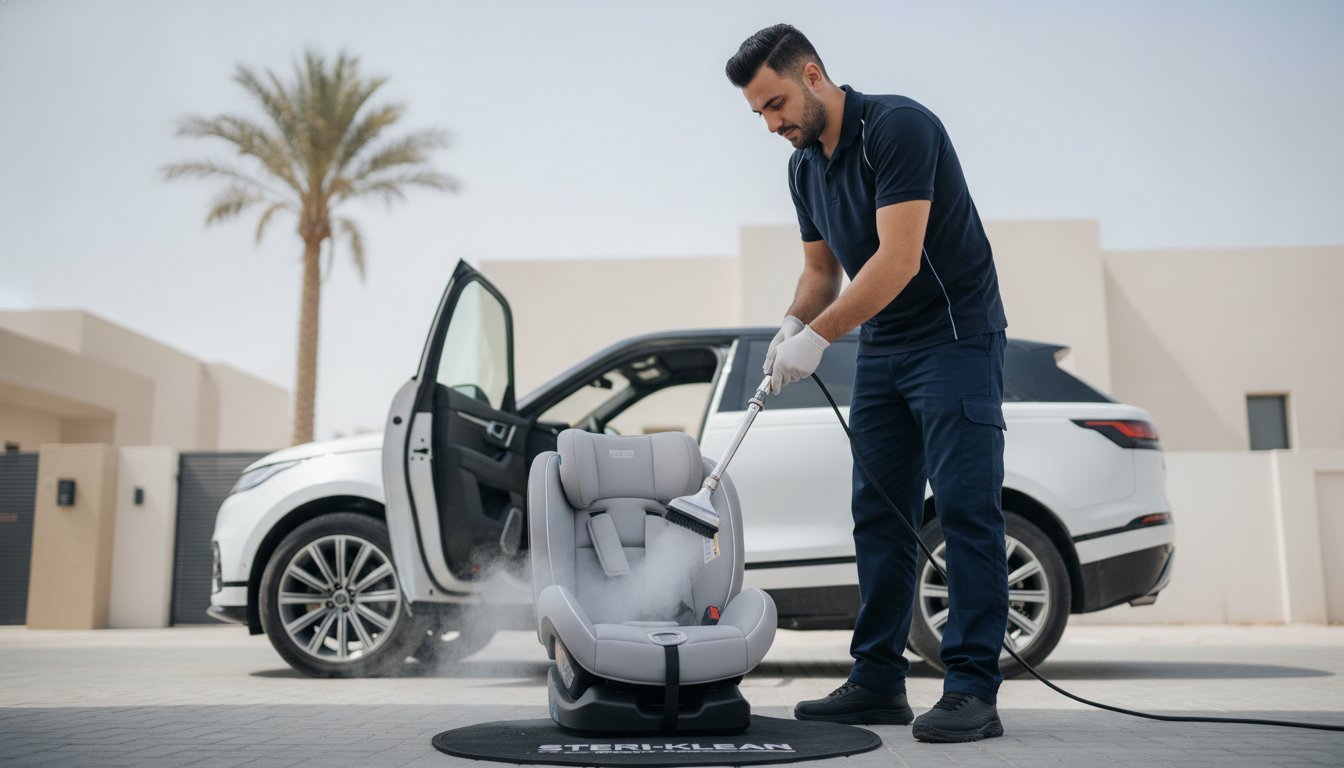 Professional Child Vomit Car Seat Cleaning in Ajman: Emergency Restoration Guide