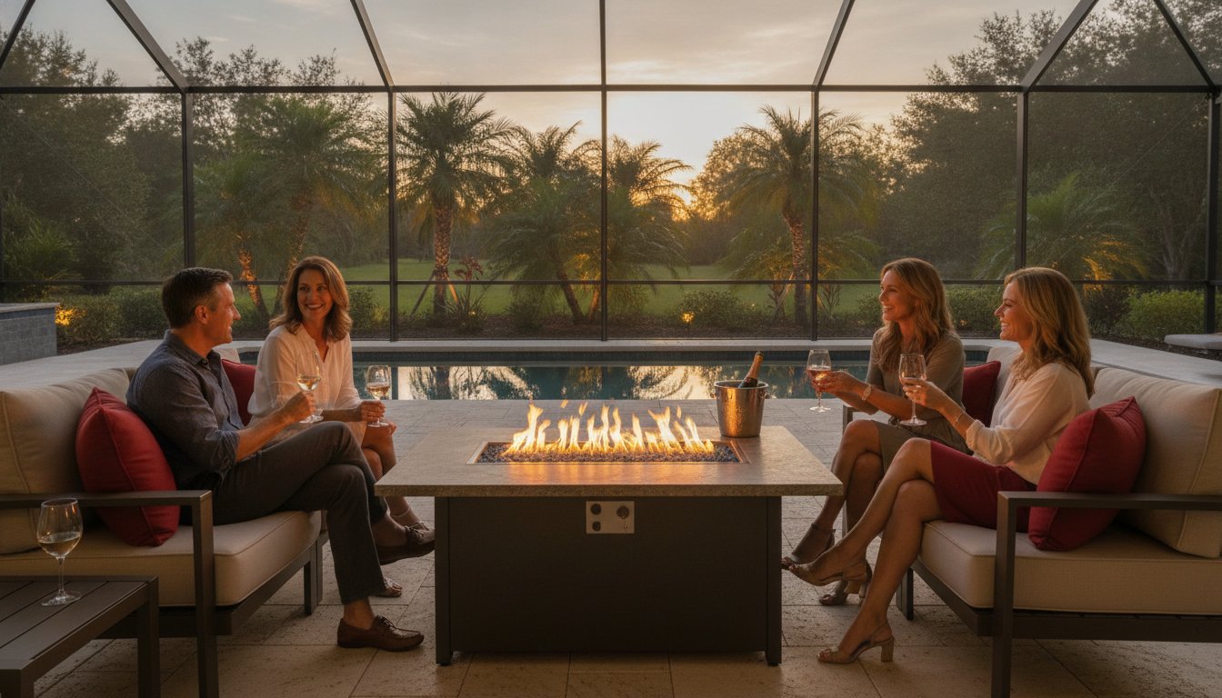 Gas Fire Pit Tables Naples FL: A Guide to Lanai Ambiance and Style