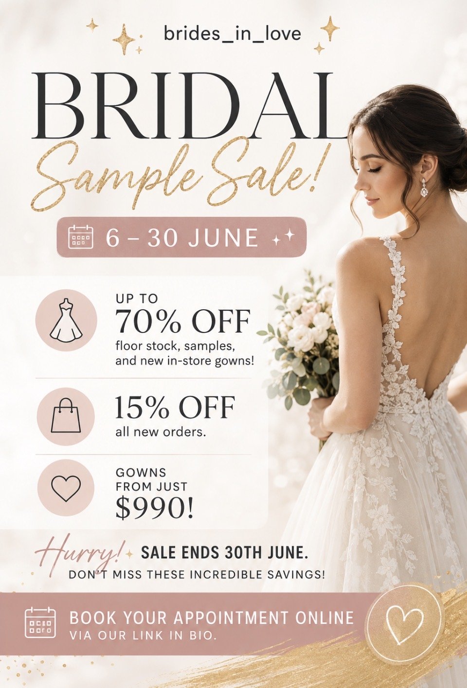 Wedding dress sample sales Western Sydney 2026