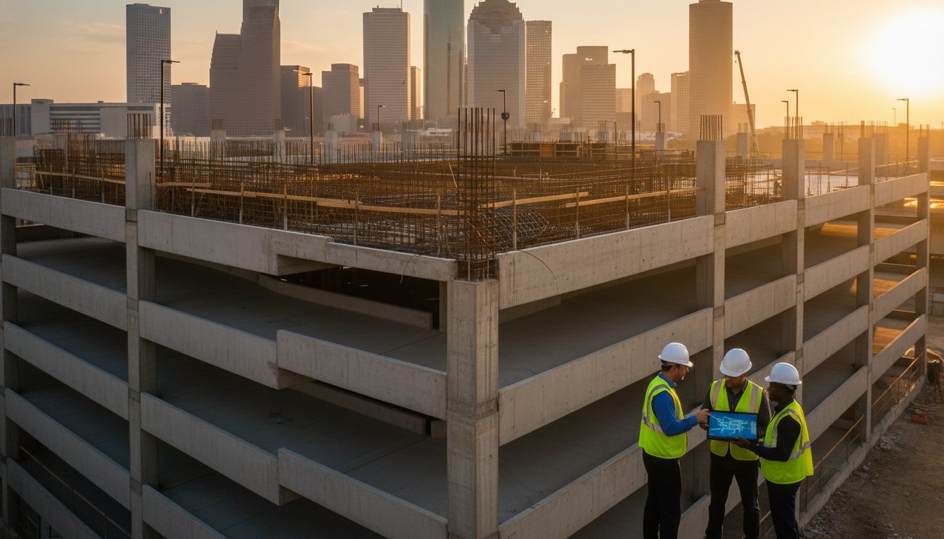 CIP Garage Construction in Texas: A Developer’s Guide to Cast-in-Place Excellence