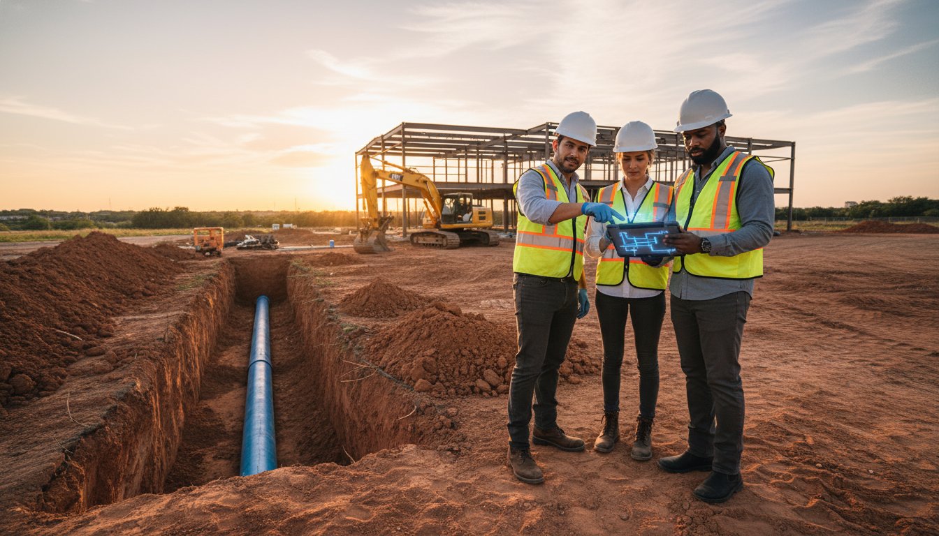 Domestic Water Line Installation in Texas: A Comprehensive Civil Engineering Guide