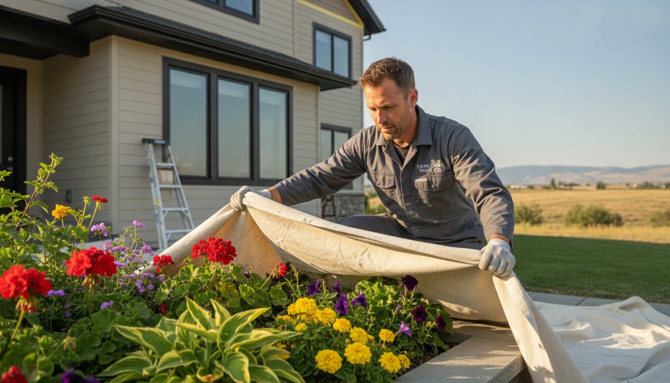How to Protect Landscaping During Exterior Painting: A Kamloops Homeowner’s Guide