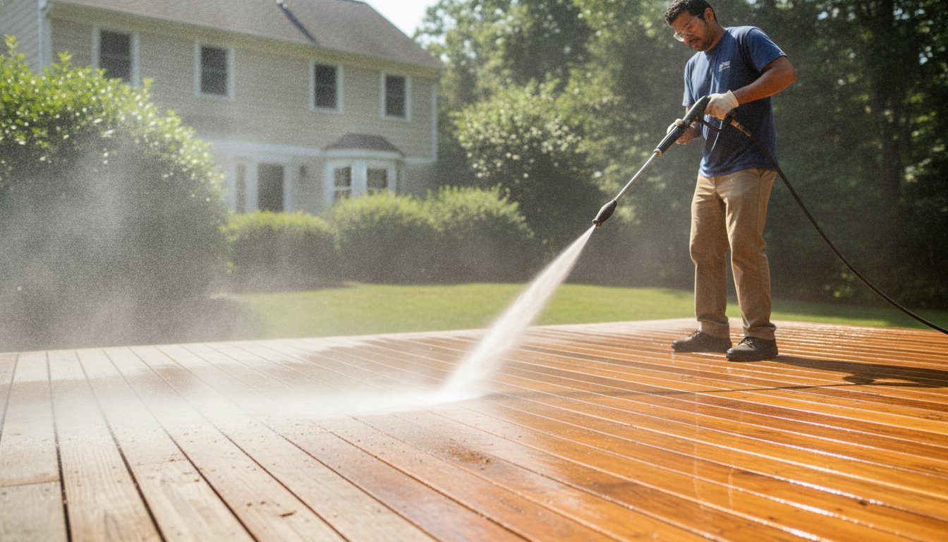 Power Washing a Deck Before Staining: The Definitive Guide to Prep & Timing