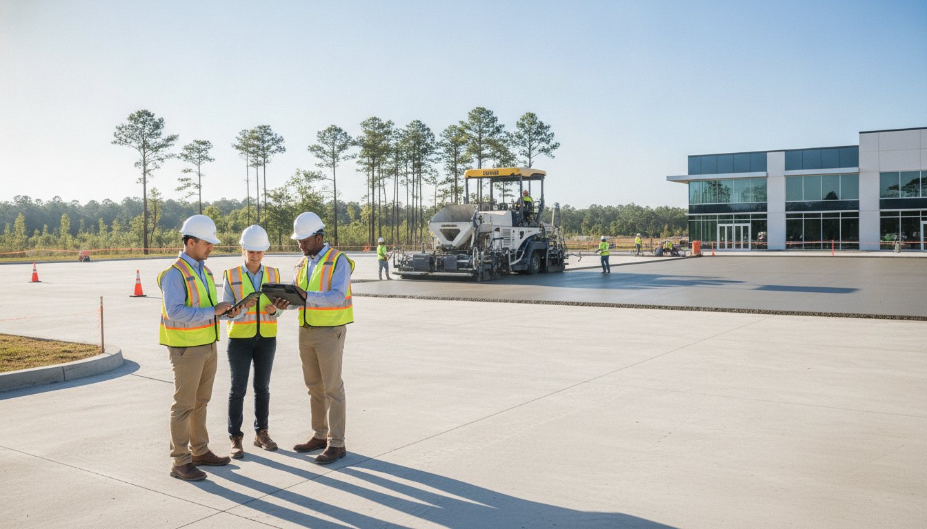 Commercial Concrete Paving in Conroe, TX: Engineering Lasting Infrastructure