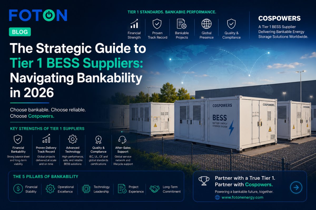 The Strategic Guide to Tier 1 BESS Suppliers: Navigating Bankability in 2026