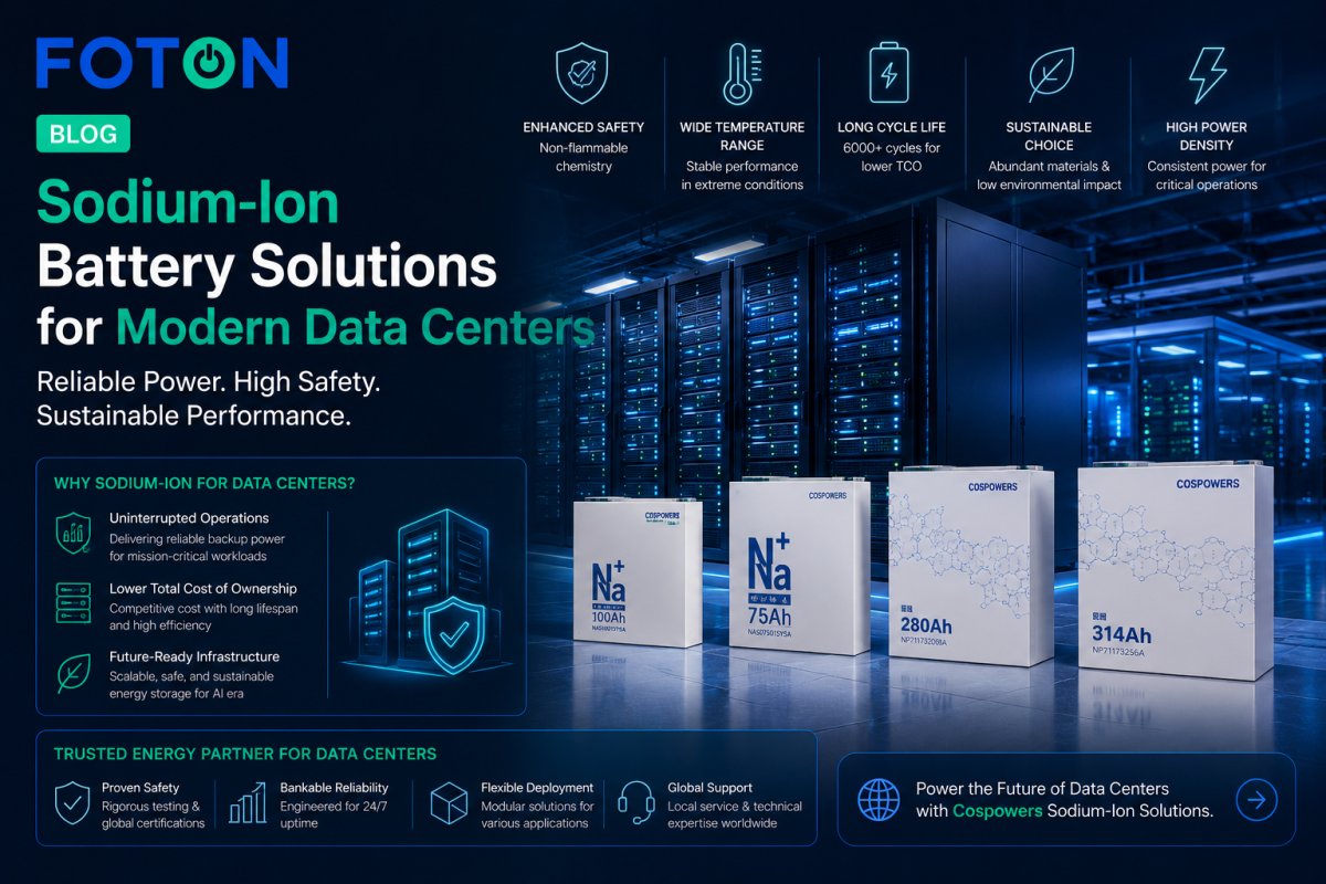 Sodium-Ion Battery Solutions for Modern Data Centers