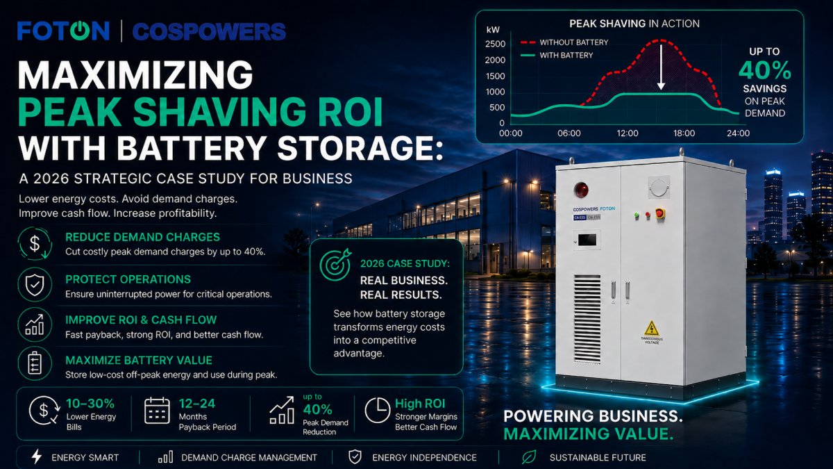 Maximizing Peak Shaving ROI with Battery Storage: A 2026 Strategic Case Study for Business
