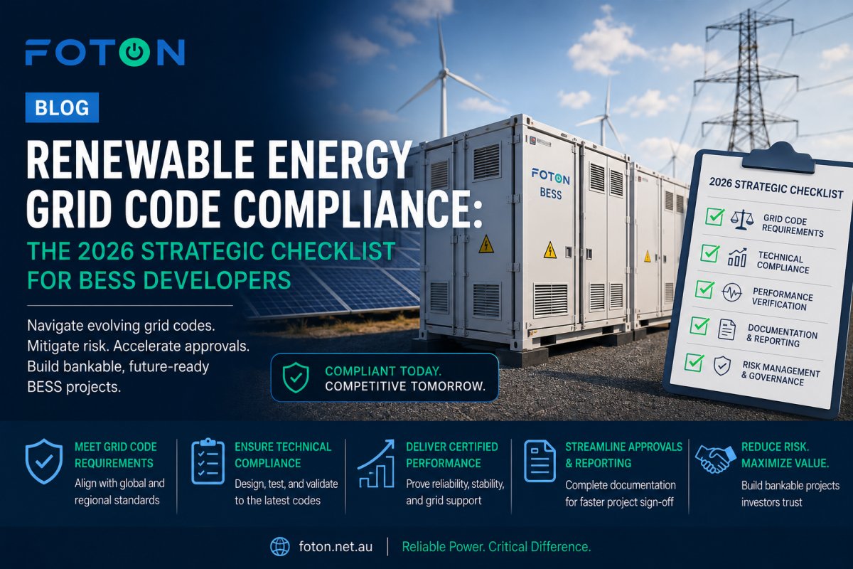 Renewable Energy Grid Code Compliance: The 2026 Strategic Checklist for BESS Developers