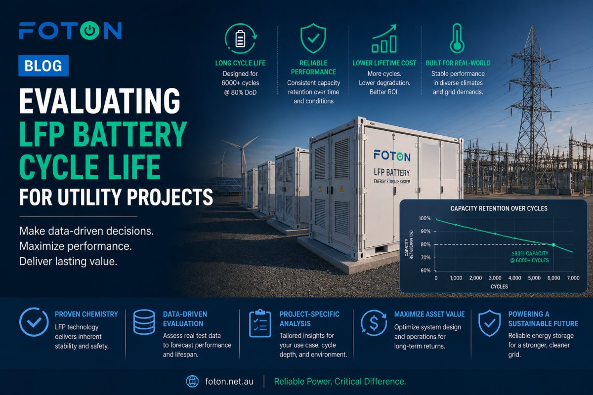 Evaluating LFP Battery Cycle Life for Utility Projects