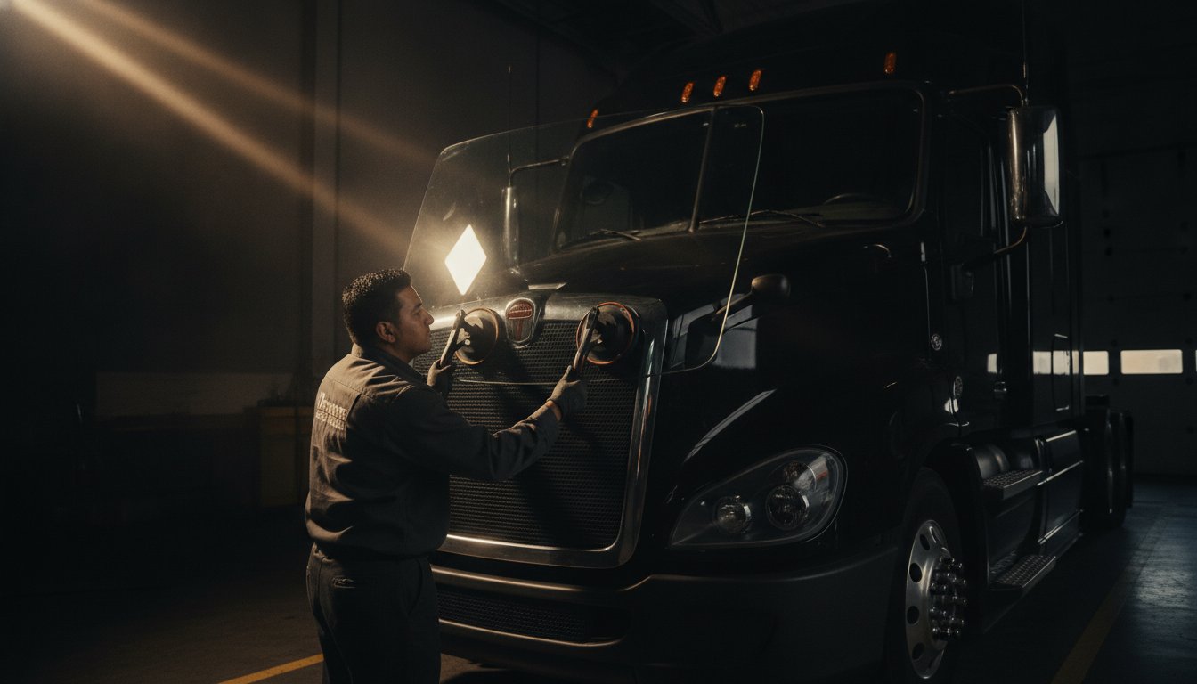 Commercial Truck Windshield Replacement: A Comprehensive Fleet Safety Guide