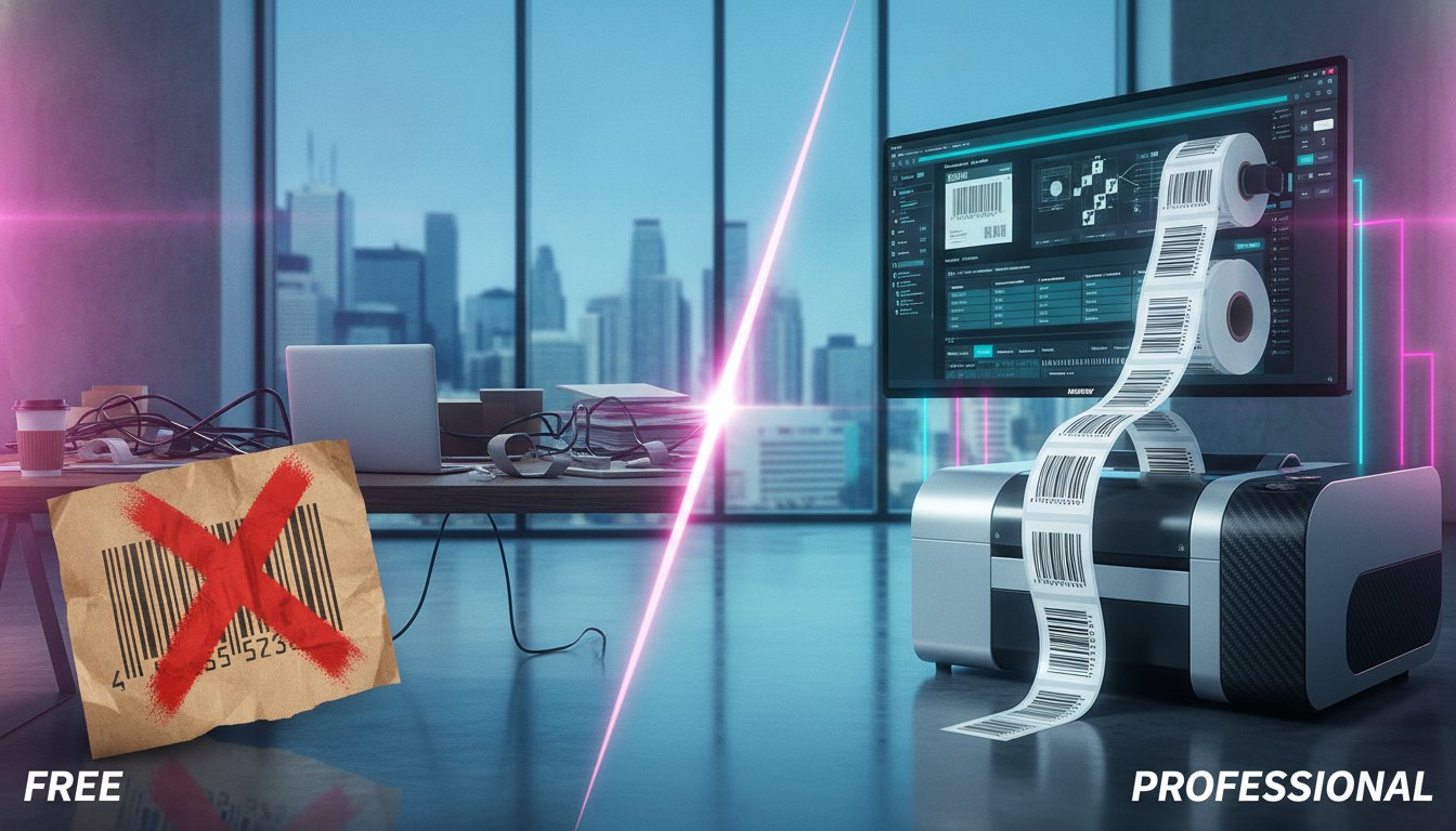 Free Barcode Generators vs. Professional Design Software: A 2026 Comparison
