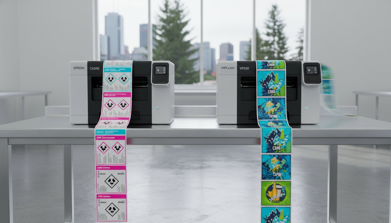 Epson C6500 vs. VIPColor VP550: Colour Label Printer Guide