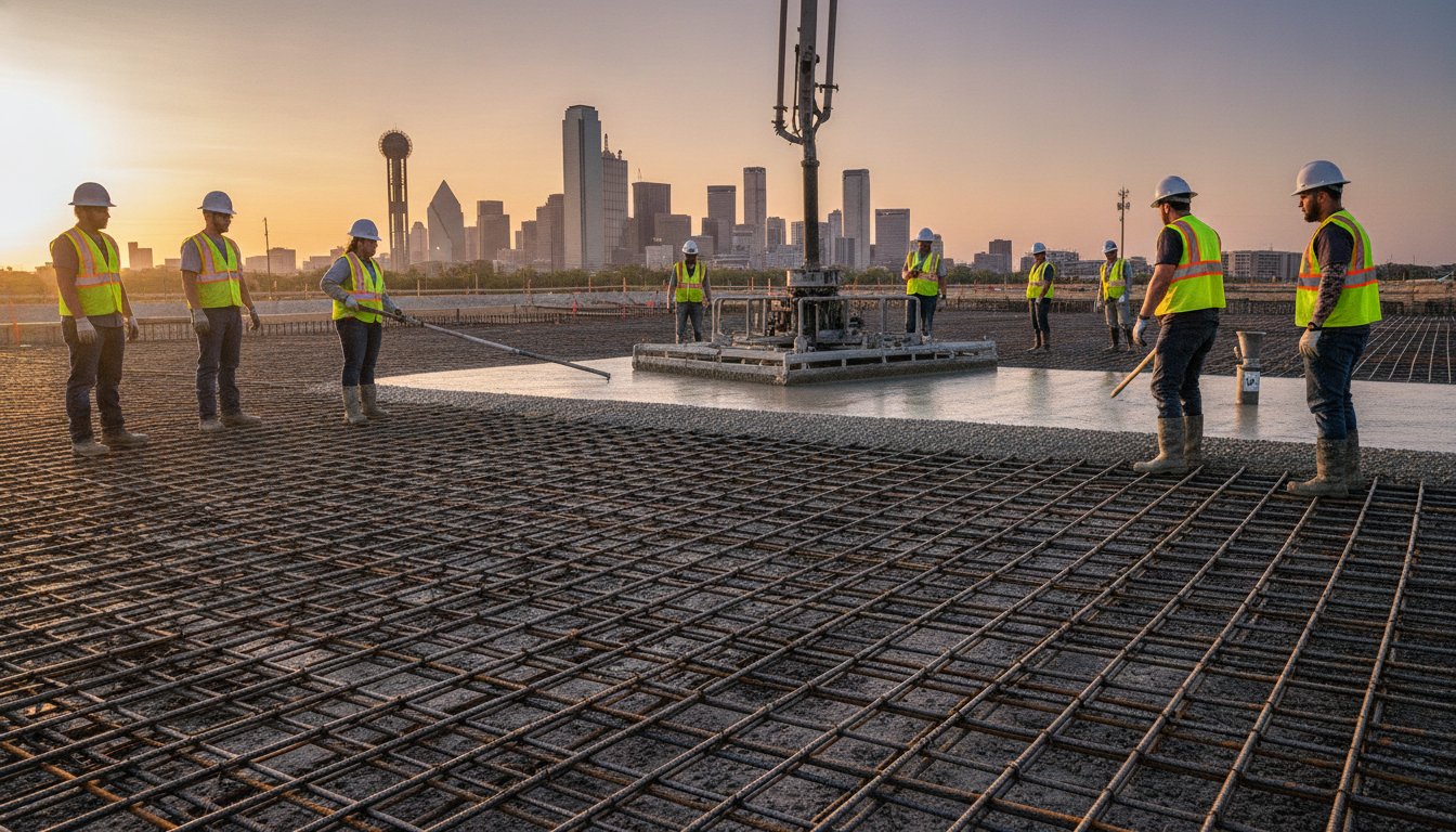 Industrial Concrete Slab Contractor in Dallas: Engineering Heavy-Duty Foundations