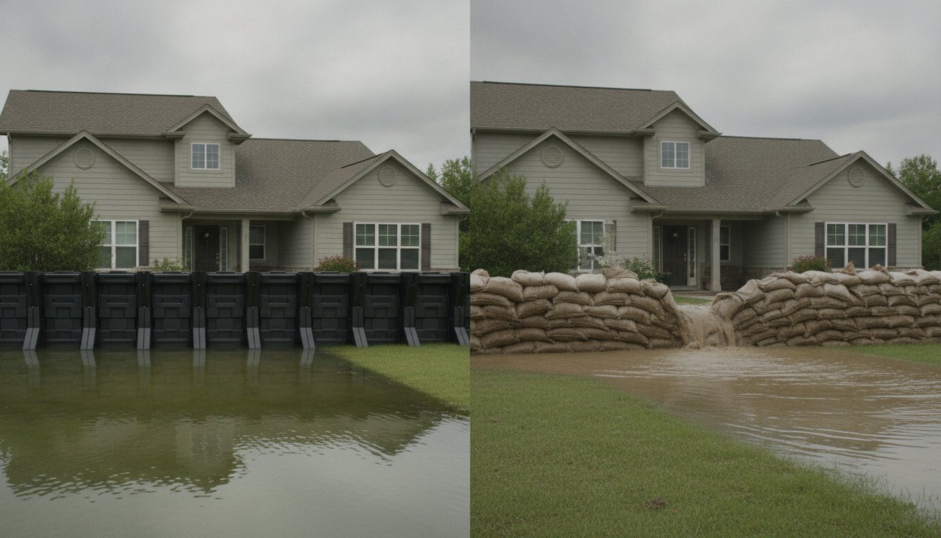 Flood Barriers vs. Sandbags: Why Engineered Fortification Beats Manual Labor