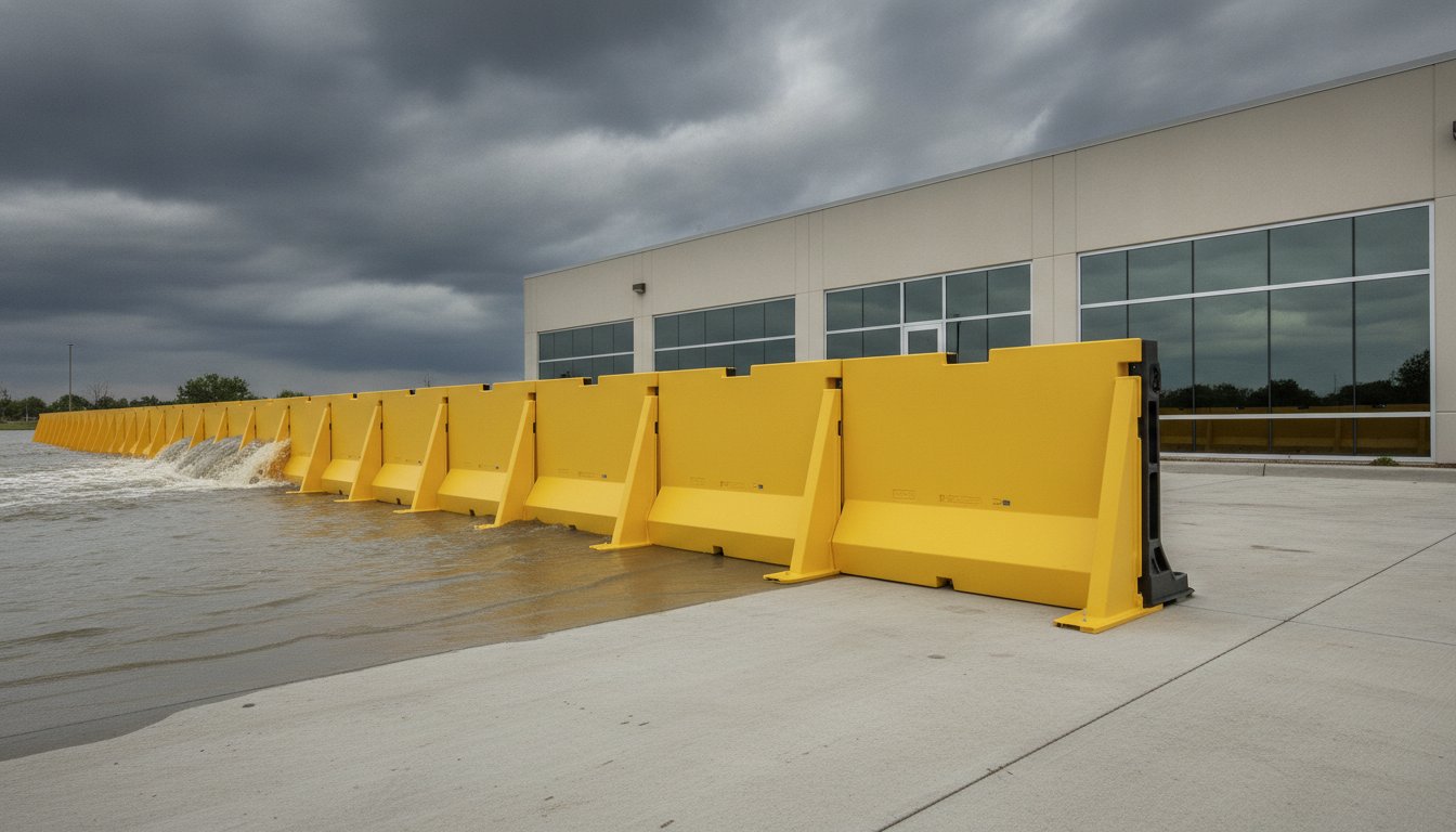 L-Shaped Flood Barriers: The Engineering of Self-Anchoring Defense