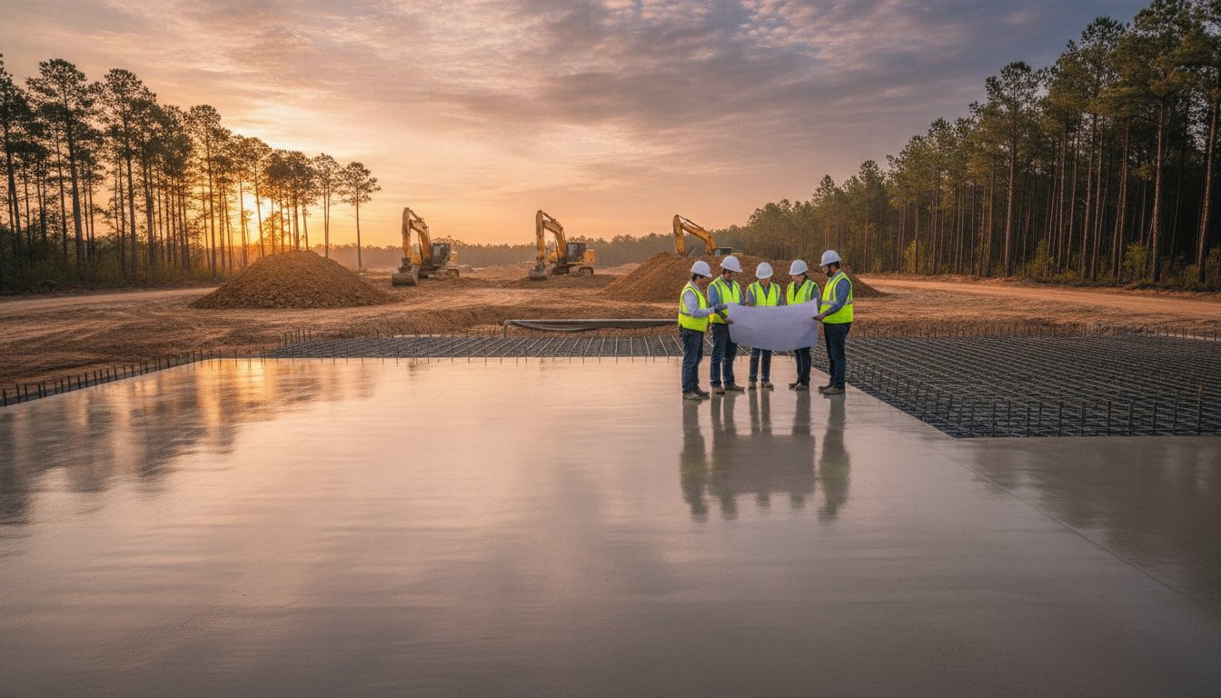Commercial Concrete Contractor in Conroe, TX: Integrated Structural & Civil Solutions