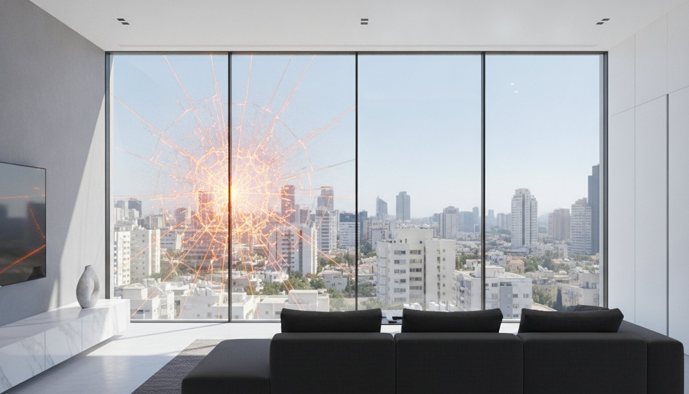 זכוכית מחוסמת או ציפוי מגן? המדריך המלא לבחירה נכונה בבטיחות ומיגון (2026)