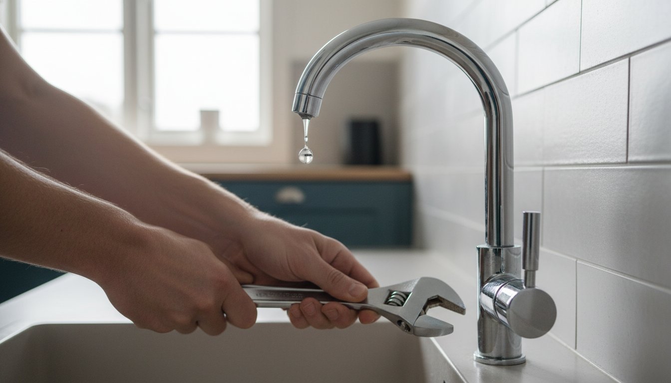 Droppande kran i köket? Orsaker & komplett guide för att laga den