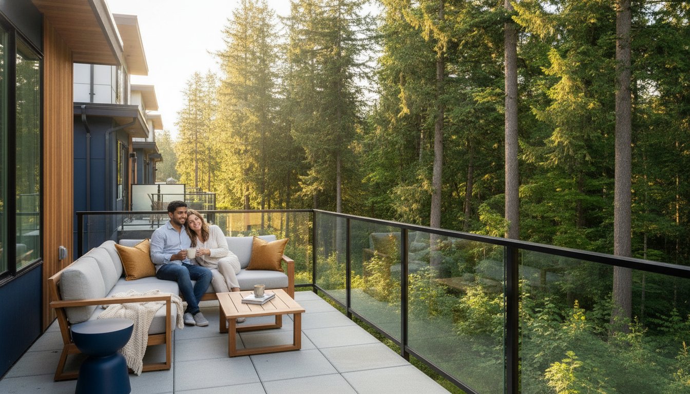 Find Scenic Townhomes with Tree-Lined Views in Langley