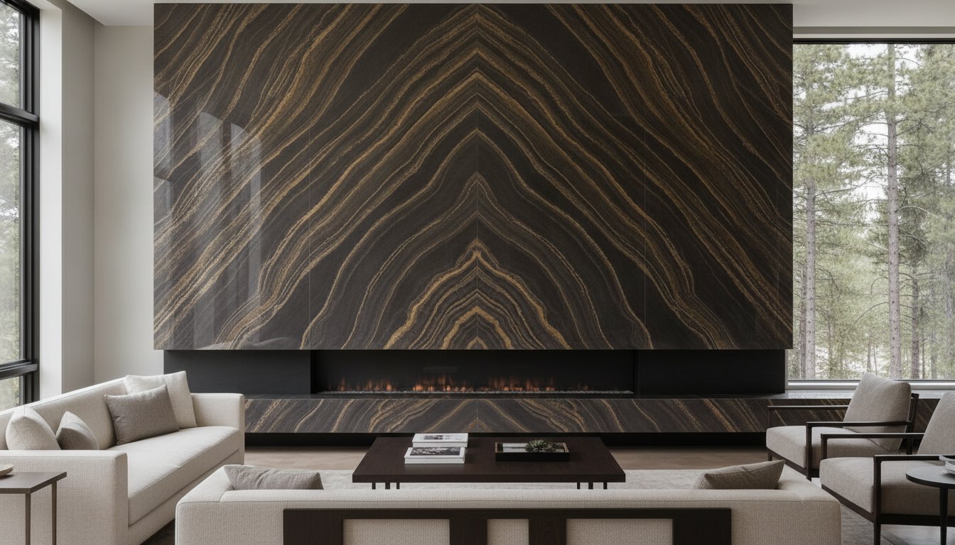 Premium Porcelain Slabs for Fireplace Surrounds in Canada: The 2026 Design Guide