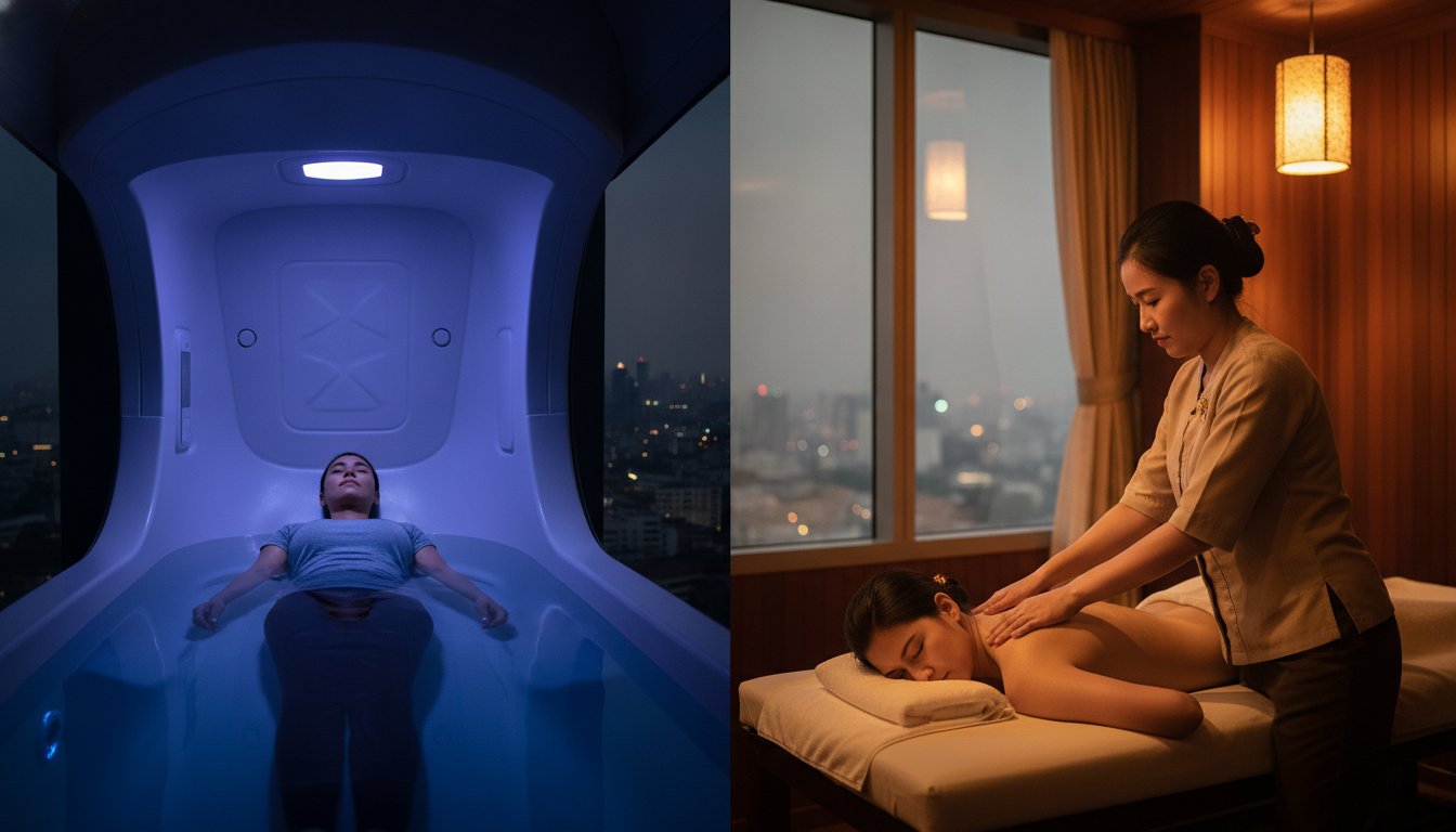 Float Therapy vs Massage in Bangkok: Which Path to Relaxation is Right for You?