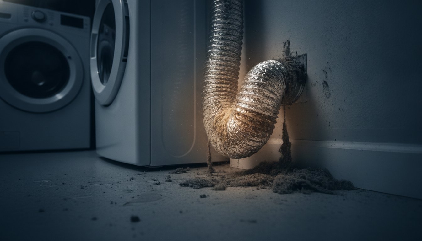 Clogged Dryer Vent Fire Hazard: Why NJ Homeowners Need Urgent Repair