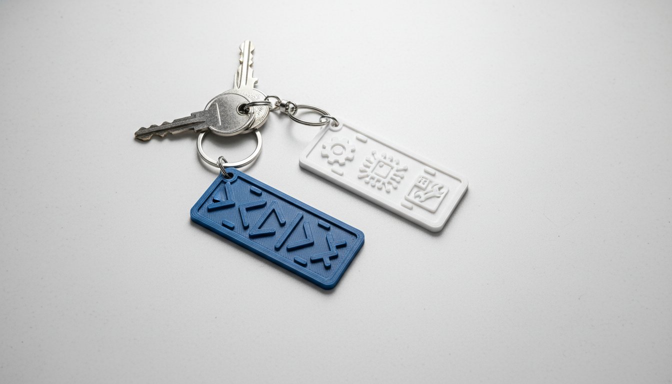 3D tištěná klíčenka se jménem: Originální personalizovaný doplněk na míru