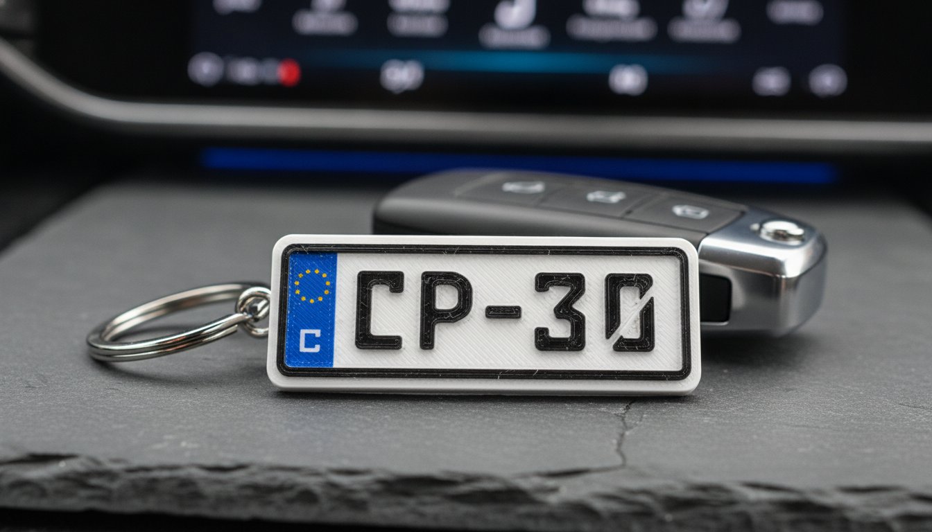 Jak si nechat vyrobit klíčenku s vlastní SPZ: Kompletní průvodce pro rok 2026