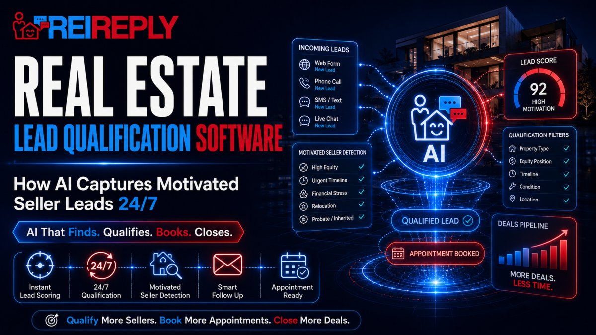 Real Estate Lead Qualification Software: How AI Captures Motivated Seller Leads 24/7