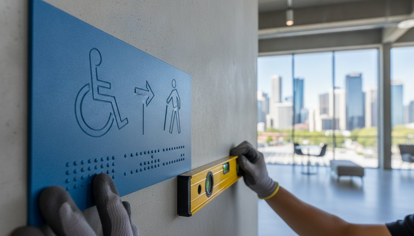 Blue Polypropylene Tactile Signs: The Professional Guide to NCC Compliance