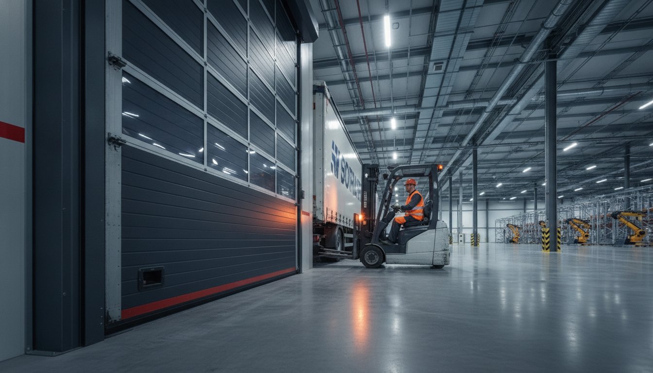 Bramy do śluz przeładunkowych: Jak zoptymalizować procesy logistyczne w 2026 roku?