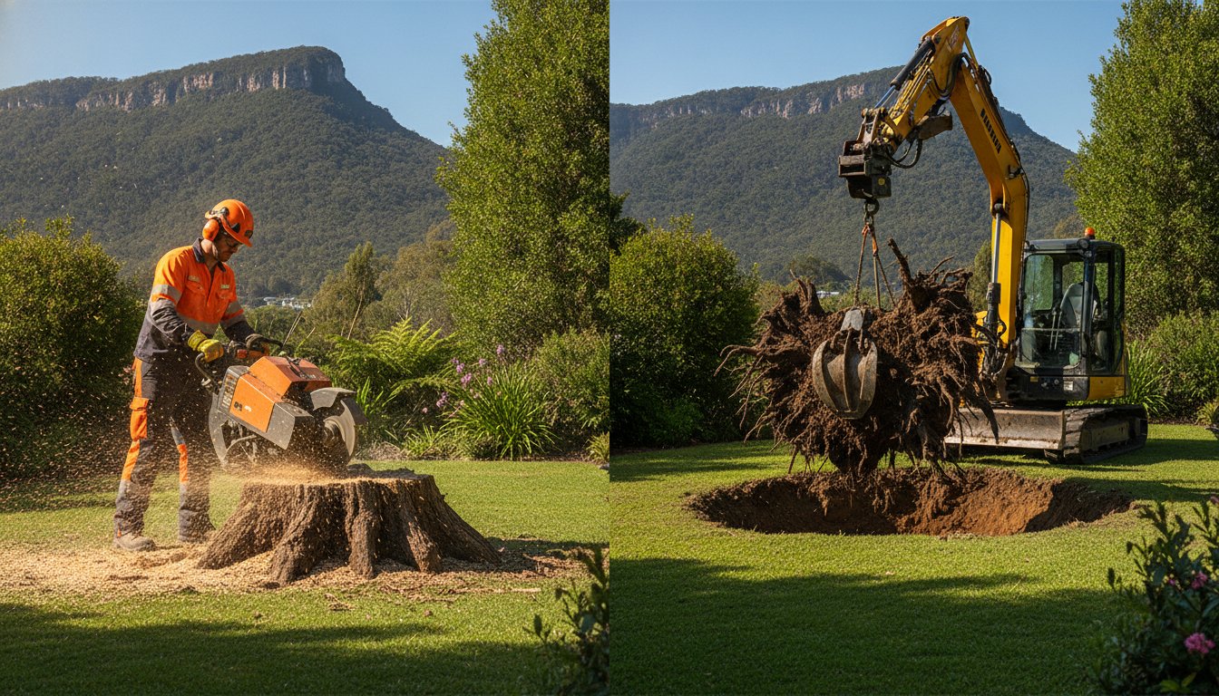 Stump Grinding vs Removal: Which is Right for Your Illawarra Garden?