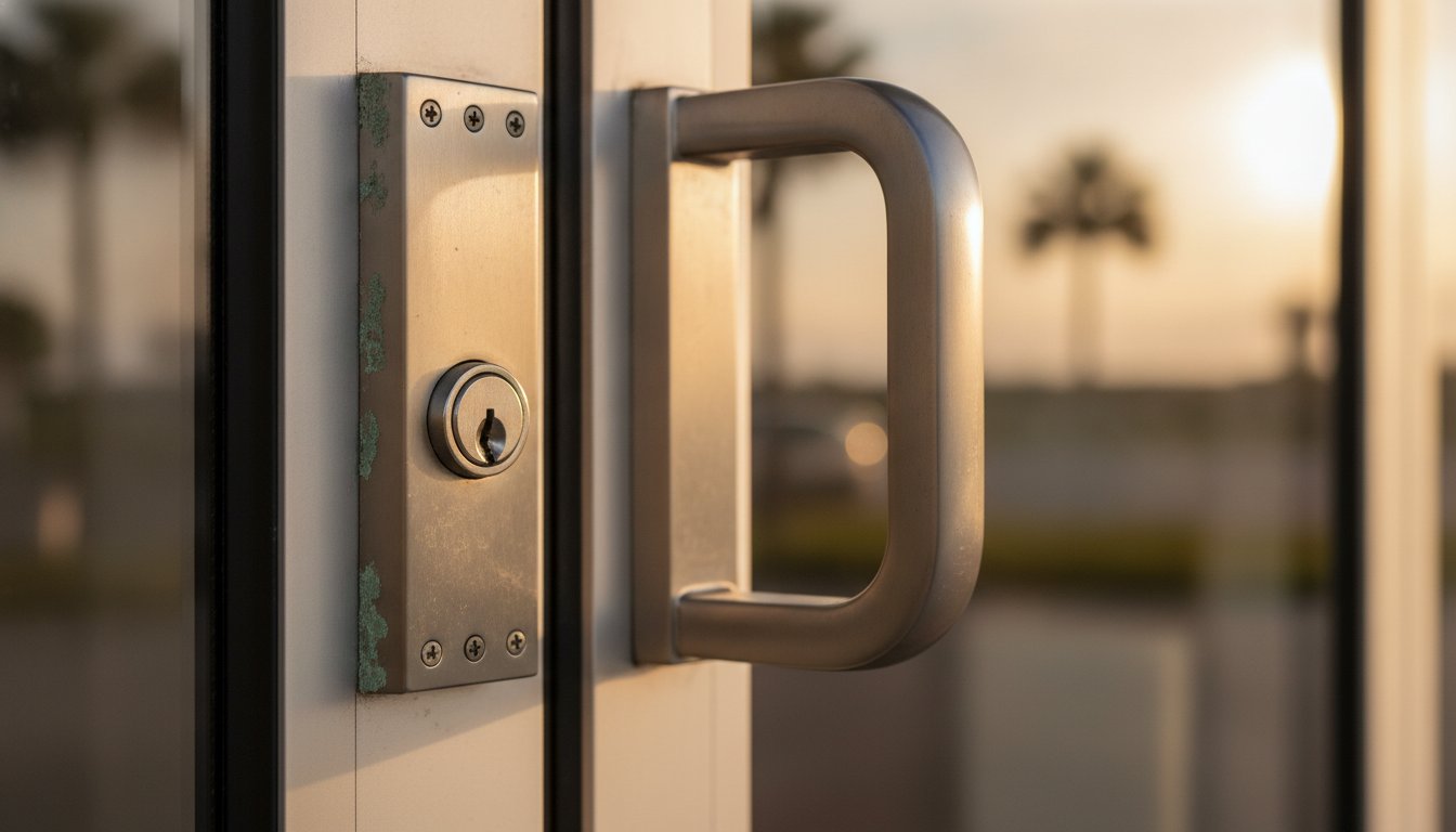 Why Business Door Security in Naples Requires More Than a Standard Lock
