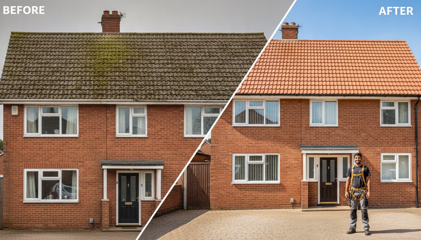 Roof Cleaning West Midlands: Revitalise Your Home and Protect Your Tiles