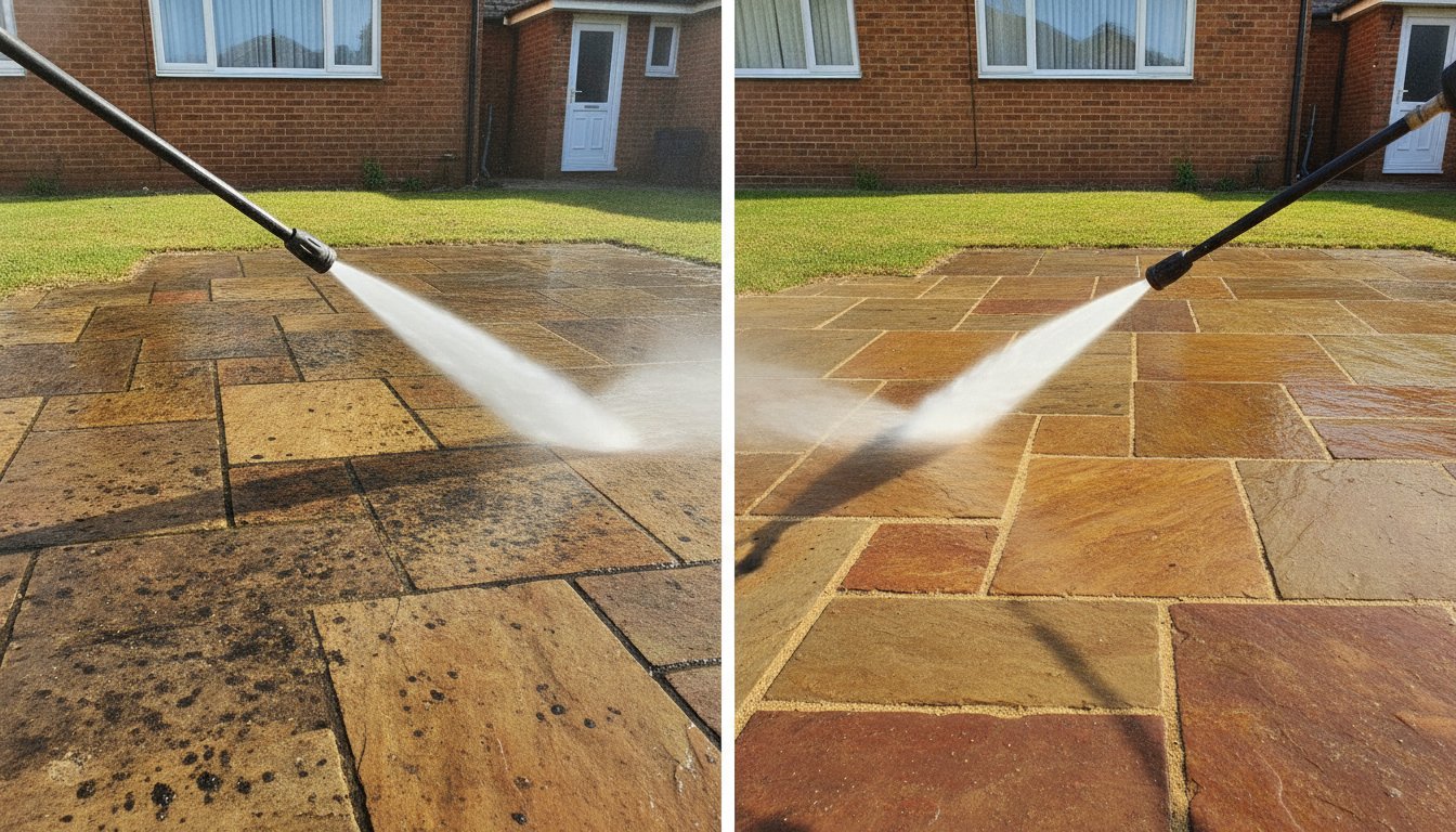 Indian Sandstone Patio Cleaning: The Ultimate 2026 Restoration Guide