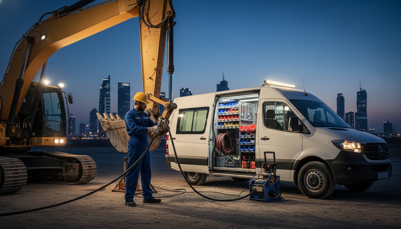 24/7 Mobile Hydraulic Hose Repair in Riyadh: Get Your Equipment Running Now