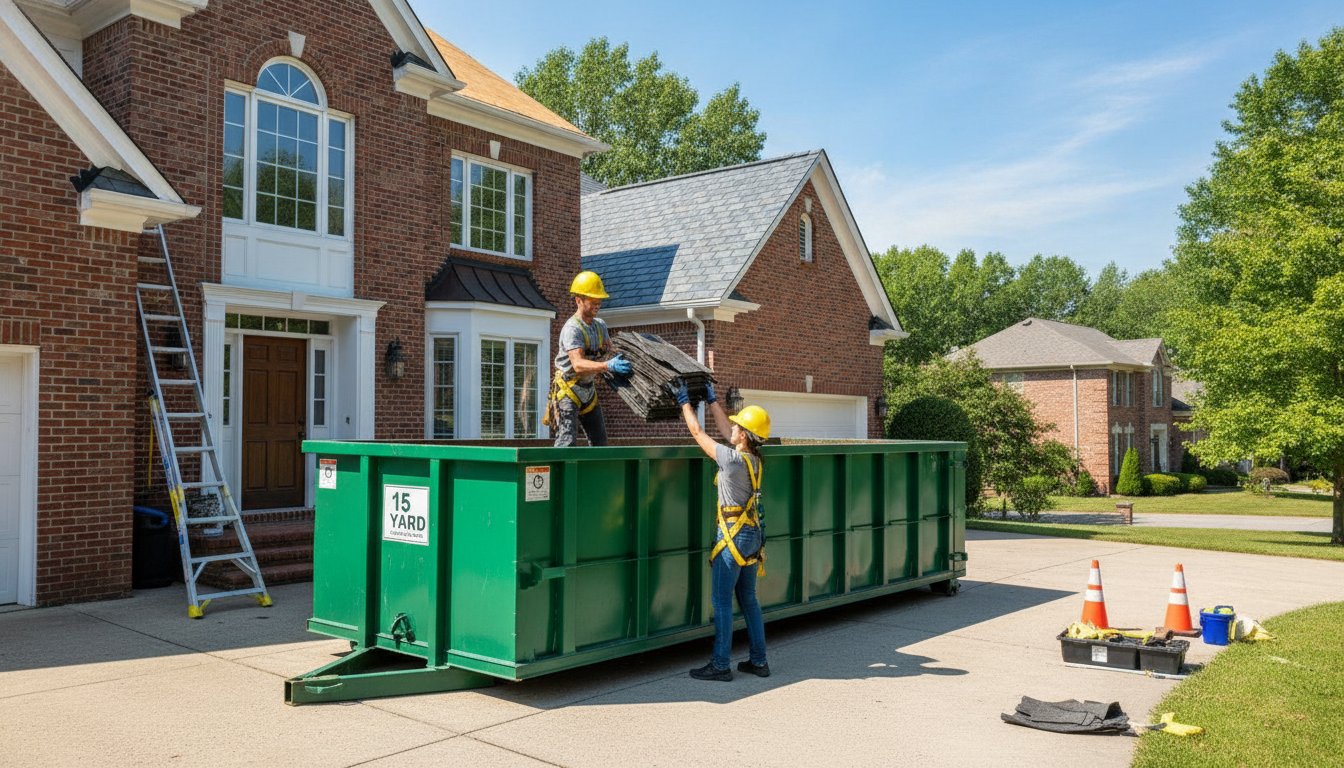 Dumpster for Roof Shingle Disposal: Renting vs. Hauling to the Dump