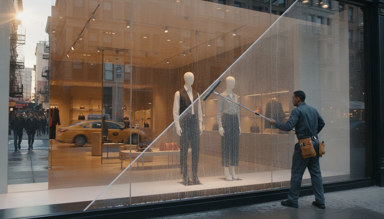 Storefront Window Cleaning NYC: The Business Owner’s Guide to Curb Appeal