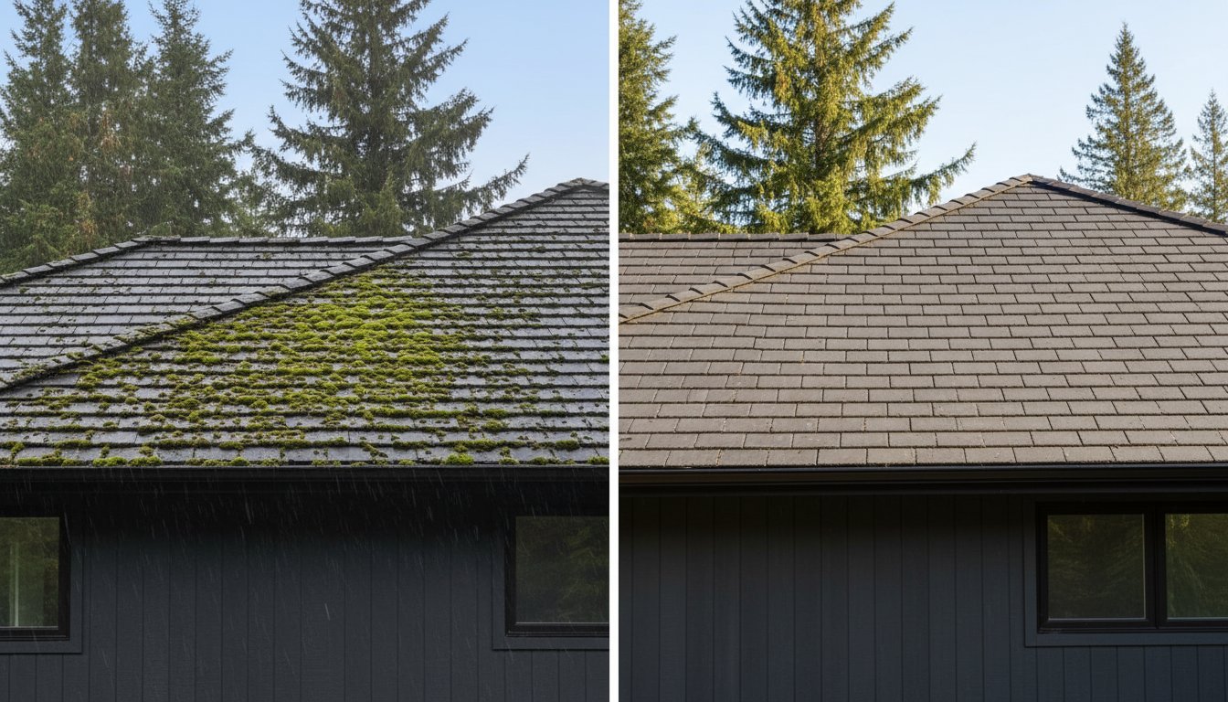 A Professional's Guide to Moss Removal From Roof Tiles