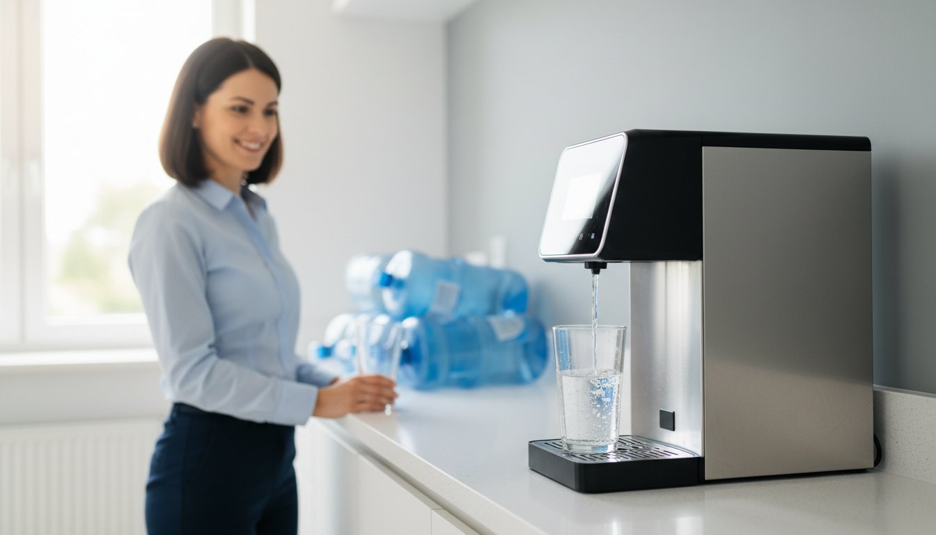 Irodai vízadagoló hálózati csatlakozással: A teljes útmutató 2026-ra